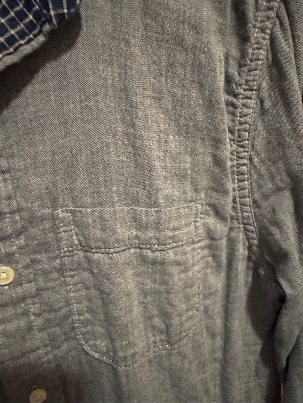 Abercrombie & Fitch Men’s Light Blue Casual Button-Down Shirt - Picture 5 of 7
